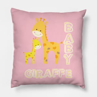 Baby Giraffe and mom Pillow