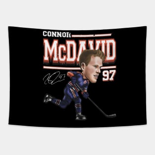 Connor McDavid Edmonton Cartoon Tapestry