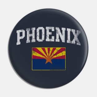 Vintage Phoenix Arizona Flag Arizonian Home Love Pin