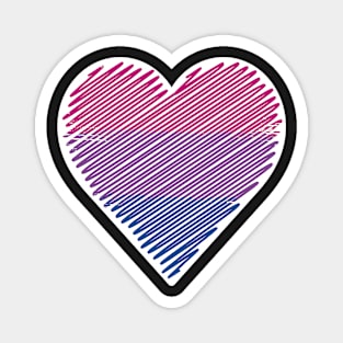 Bisexual - Lgbt Pride Heart Magnet