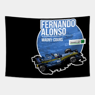 Fernando Alonso 2005 Magnycours Tapestry