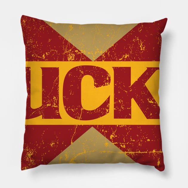 Lucky Lager Pillow by MindsparkCreative