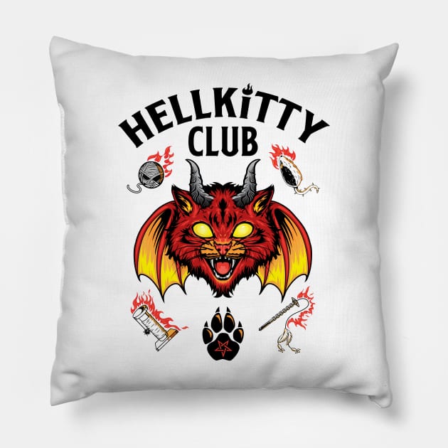 HELLKITTY CLUB Pillow by MoniWolf