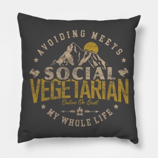 Social Vegetarian Pillow