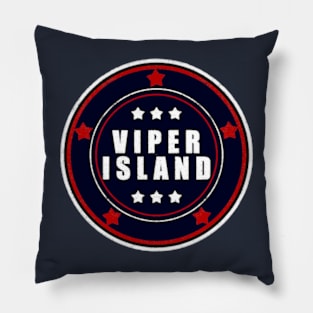 Viper Island - Classic Red White & Blue Pillow