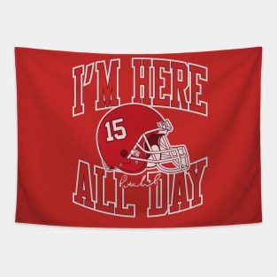 Patrick Mahomes Kansas City I'm Here all Day Tapestry