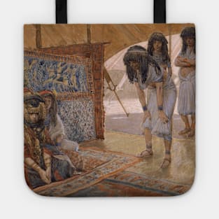 Sarai Is Taken to Pharaoh's Palace by James Tissot Tote