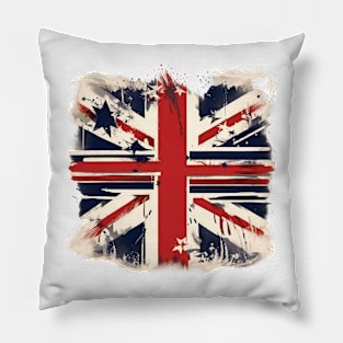 Brit Glory Grunge Flag Bonus Pillow