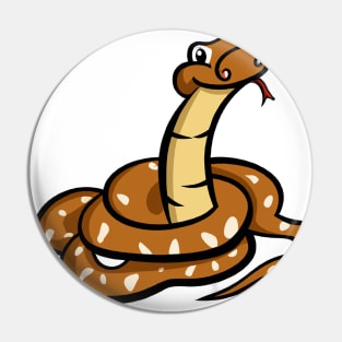 Cute Rattlesnake Drawing Pin