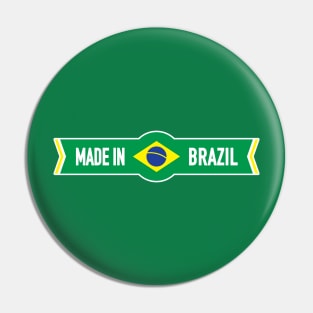 Made in Brazil Pin