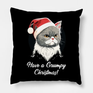 Cute Ugly Christmas Cat Women Men Kids Funny Cat Christmas Pillow