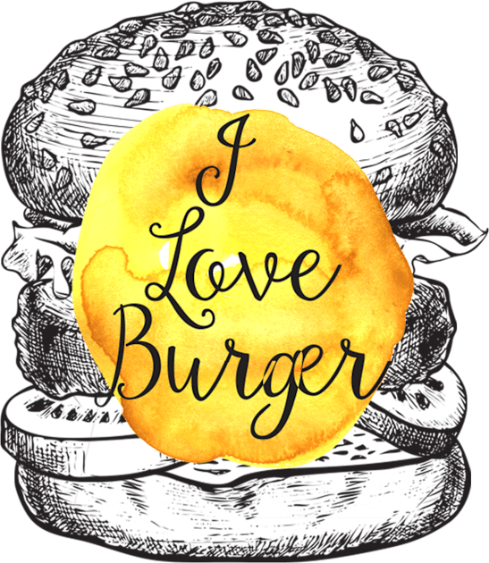 I Love Burger tshirt apparel Kids T-Shirt by Mstorecollections