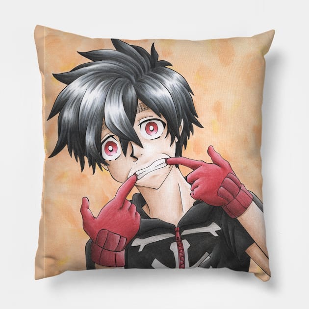 Ghoul Face Pillow by KranberriJam