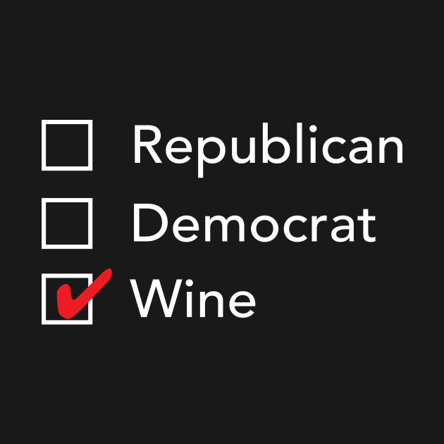 Republican Democrat Wine by zubiacreative