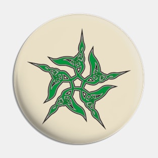 Celtic knot 5 loons Pin