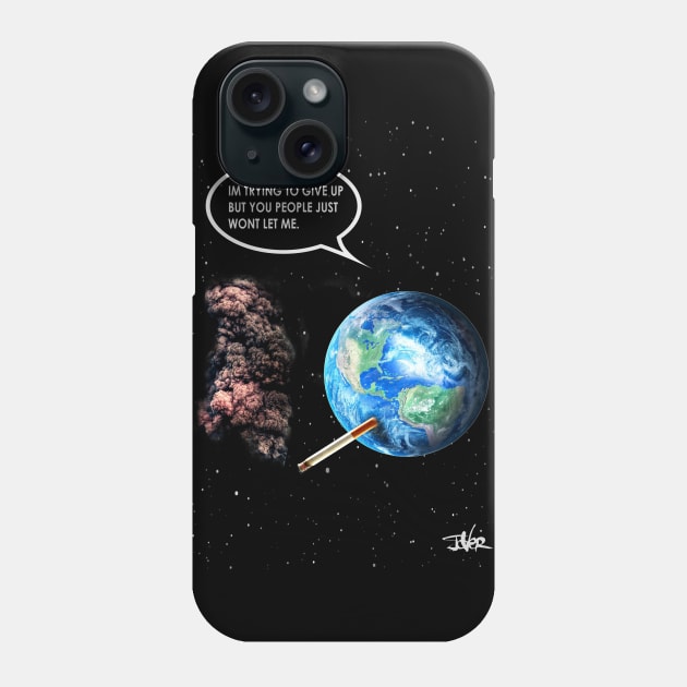 Earth warning Phone Case by Loui Jover 