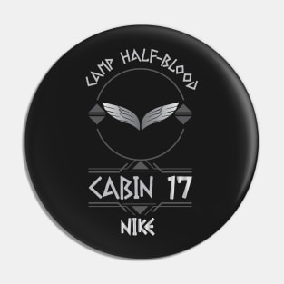 Cabin #17 in Camp Half Blood, Child of Goddess Nike – Percy Jackson inspired design Pin