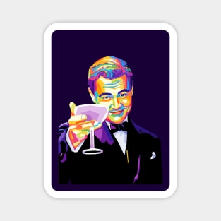 Leonardo Dicaprio Drinking Meme Wpap Pop Art Magnet