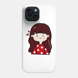 Cute wavy hair girl - Betty Phone Case