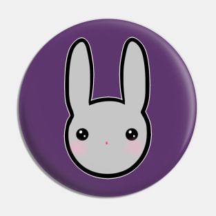 Funny Bunny Face Pin