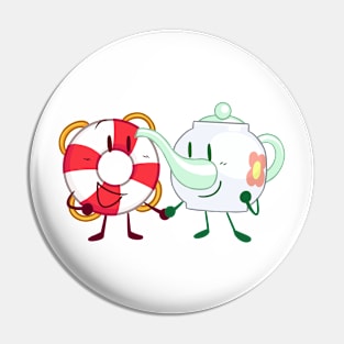 Lifering x Tea Kettle (Inanimate Insanity) Pin