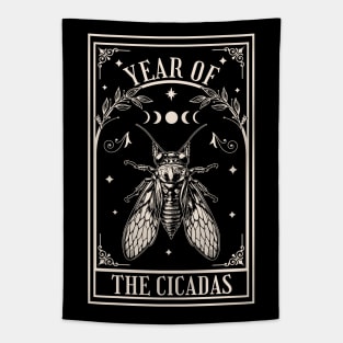 Year of the Cicadas 2024 - Tarot Card - Brood XIX Brood XIII Tapestry
