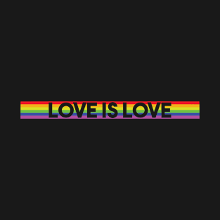 Love Is Love Rainbow (Cut out style) T-Shirt