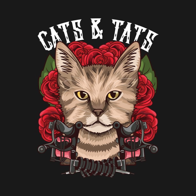 Cute Cats & Tats Inked Funny Tattoo Obsessed by theperfectpresents