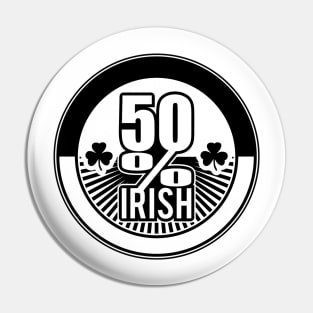 50% Irish Pin