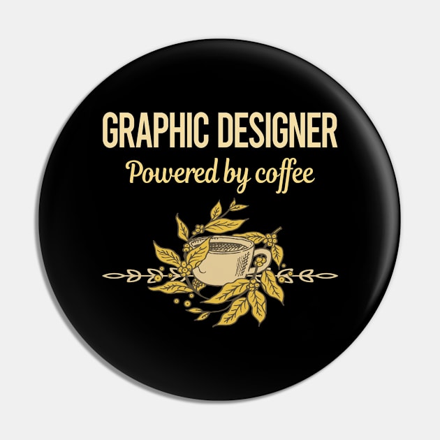 Powered By Coffee Graphic Designer Pin by lainetexterbxe49