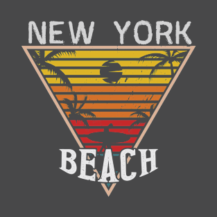 Beach happiness in New York T-Shirt