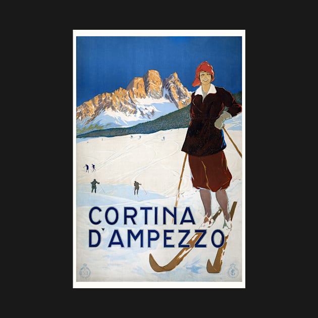 Cortina d'Ampezzo Italy Vintage Poster 1923 by vintagetreasure