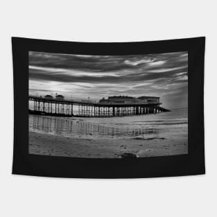 Cromer Pier in black and white Tapestry