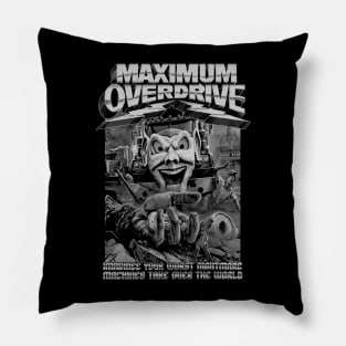 Maximum Overdrive, Classic Horror, (Black & White) Pillow