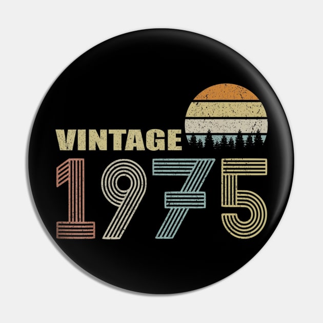 45th Birthday Gift Vintage 1975 Classic Men Women Pin by bummersempre66