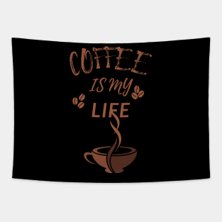 Coffee Is My Life Tapestry