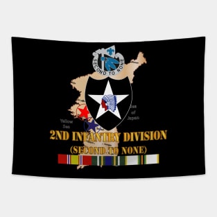 Korea Map - 2nd Infantry Div - Second to None w SVC Tapestry