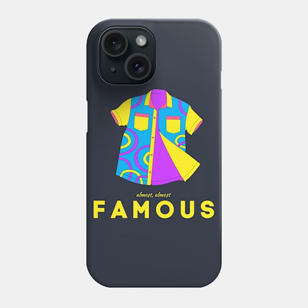 Almost, Almost Famous Funky Colourful 80s Style Phone Case by tnts