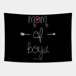 Mom Of Boys Mothers Day Novelty Gift Tapestry