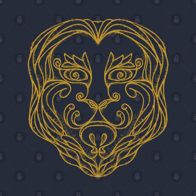 Decorative Lion Face by GeeTee