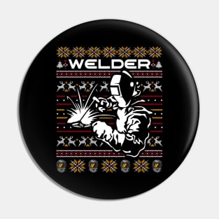 Welder Ugly Christmas Happy Holiday Funny Welding Xmas Gift Pin