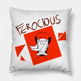 Ferocious Red Pillow