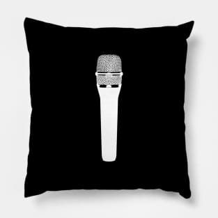 White mic Pillow