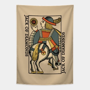 Classic Character of Playing Card Jack of Diamonds Tapestry