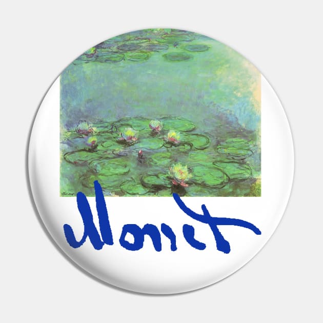 Waterlilies by Claude Monet Pin by MasterpieceCafe