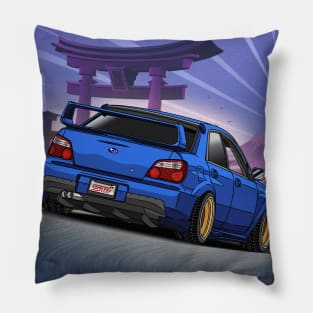 Subaru Impreza WRX STi Bug Eye (2002) Driving in Japan Pillow