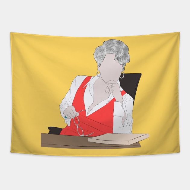 Miranda Priestly - The Devil Wears Prada Tapestry by LiLian-Kaff