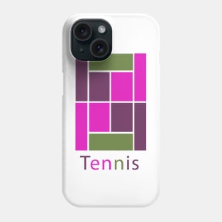 Colorful Tennis Court Phone Case