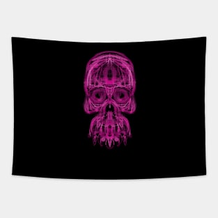 Electroluminated Skull - Fuschia Tapestry