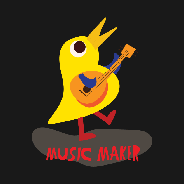 Music Maker Bird by Loo McNulty Design